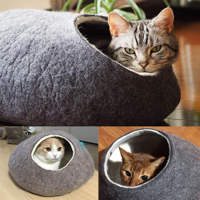 Handcrafted Cat Cave Bed