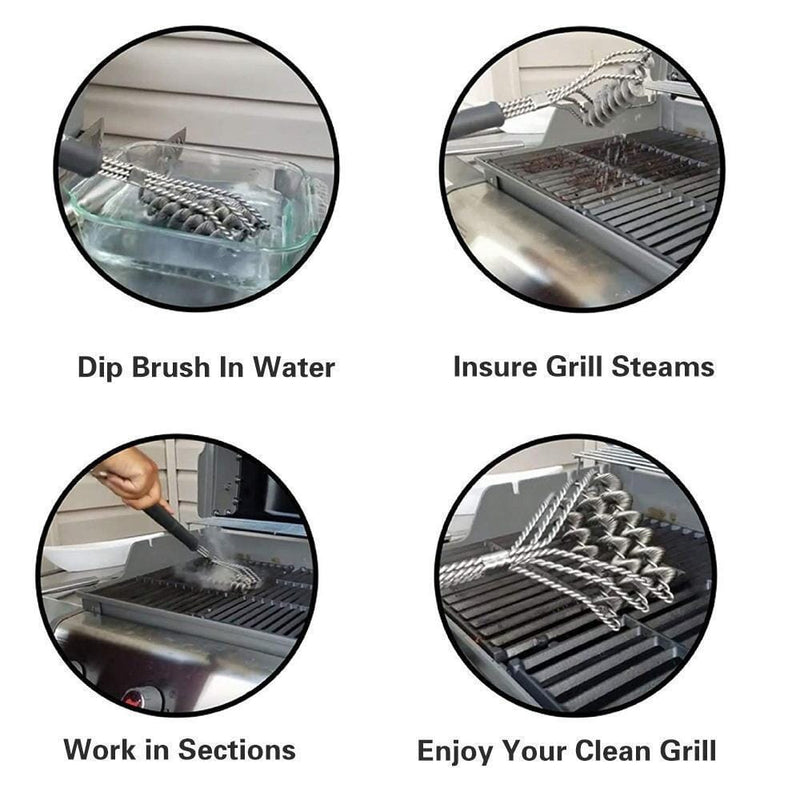 Stainless Steel BBQ Grill Cleaner