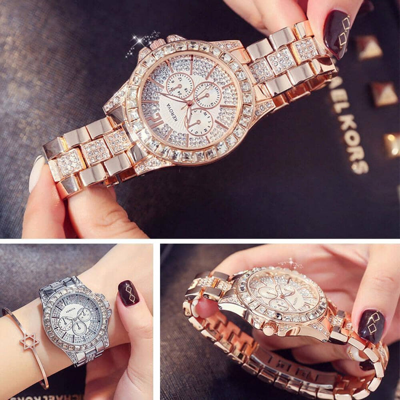 Luxury Full Diamond Water-Resistant Watch