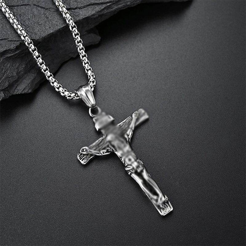 Titanium Steel Crucifix Necklace