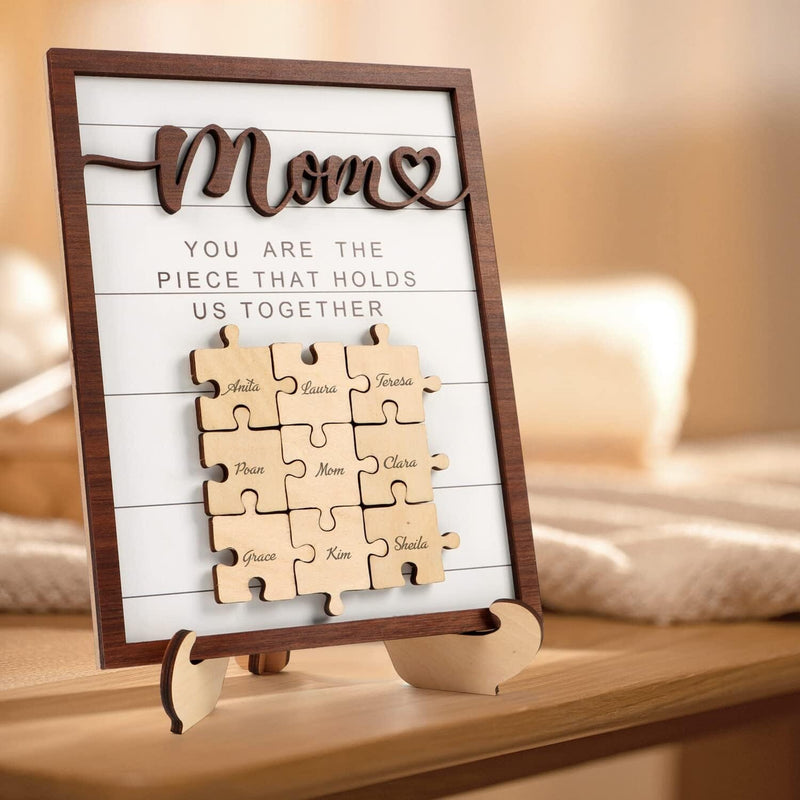 🔥Mother's day sale🔥Mom& DAD & Children Name Puzzle SET