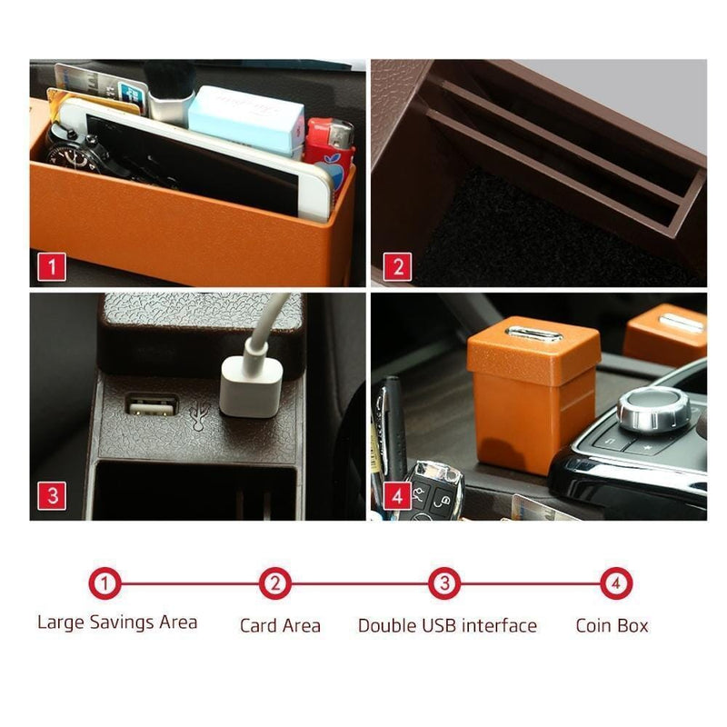 Hirundo Car Seat Crevice Storage Box