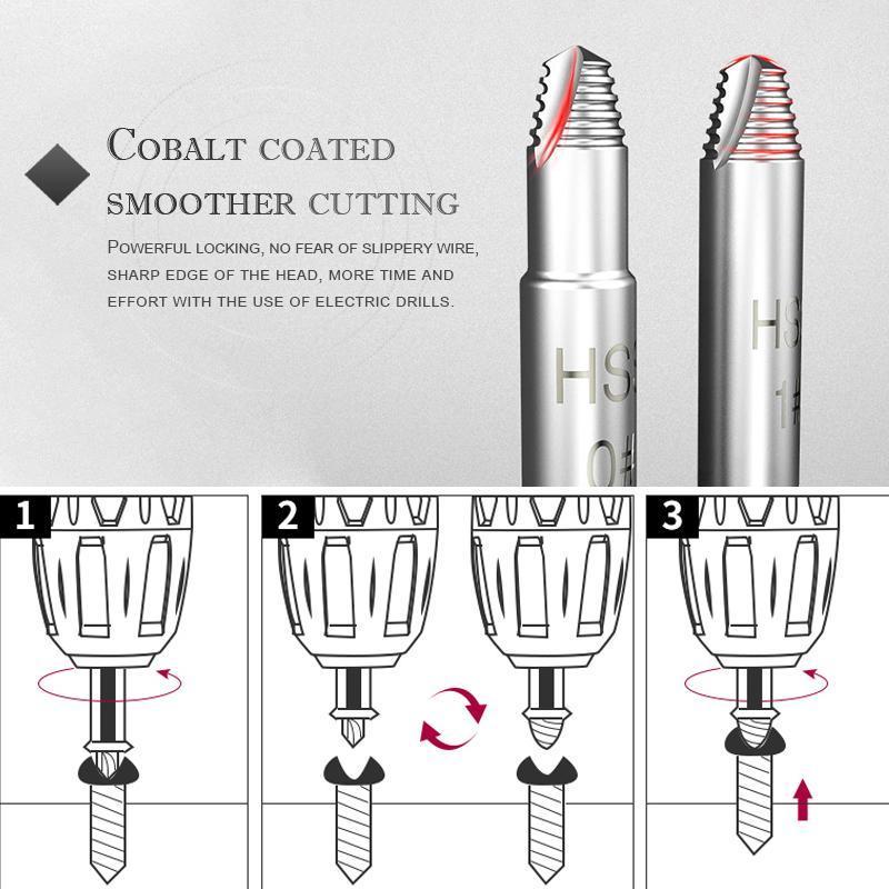 Broken screw extractor (6pcs)