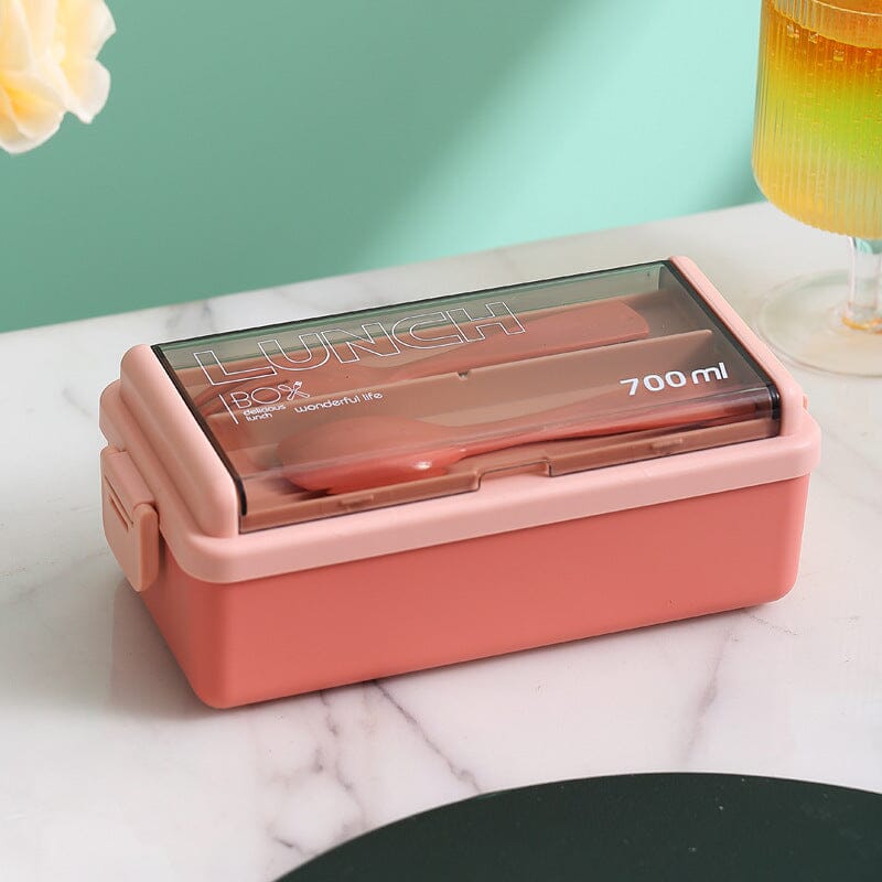 Portable Double Layer Lunch Box