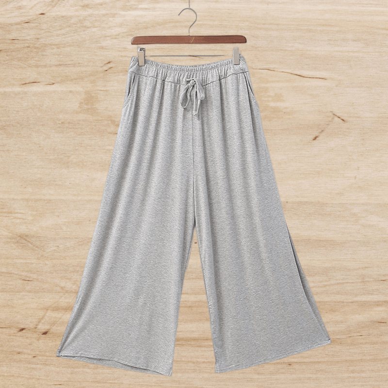 Modal Cotton Wide Leg Pants