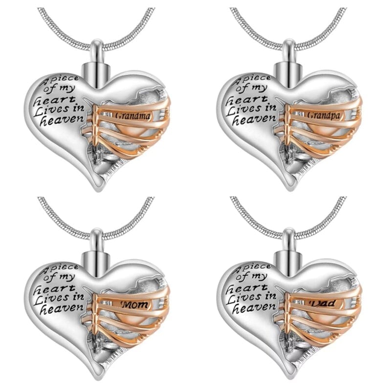 Heart Skeleton Necklace