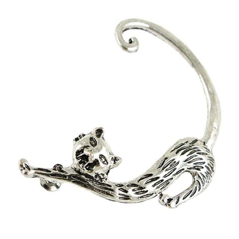 Vintage Cat Tail Ear Ring Stud