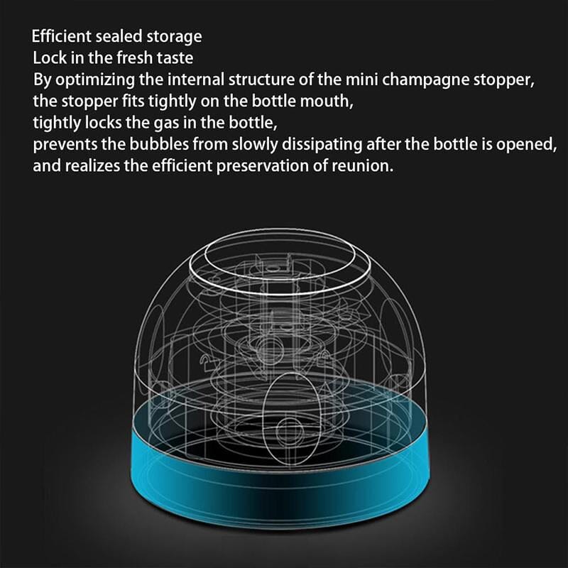 🍷 Silicone Sealed Wine, Champagne Stopper🍾