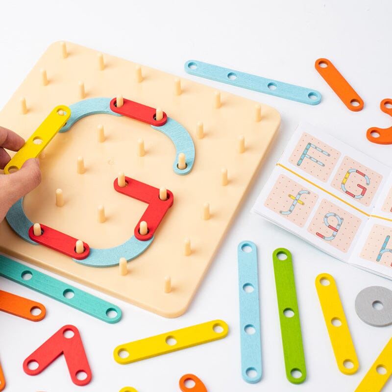 🌈Montessori Pegboard Puzzle