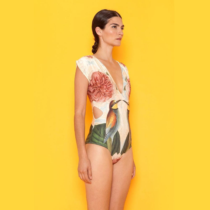 One-piece swimsuit Multicolor artistic style