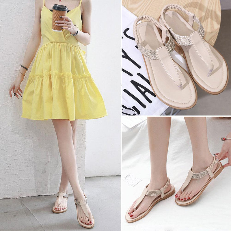 Bohemian Flat Sandals for Women Summer Fashion Comfort Strap