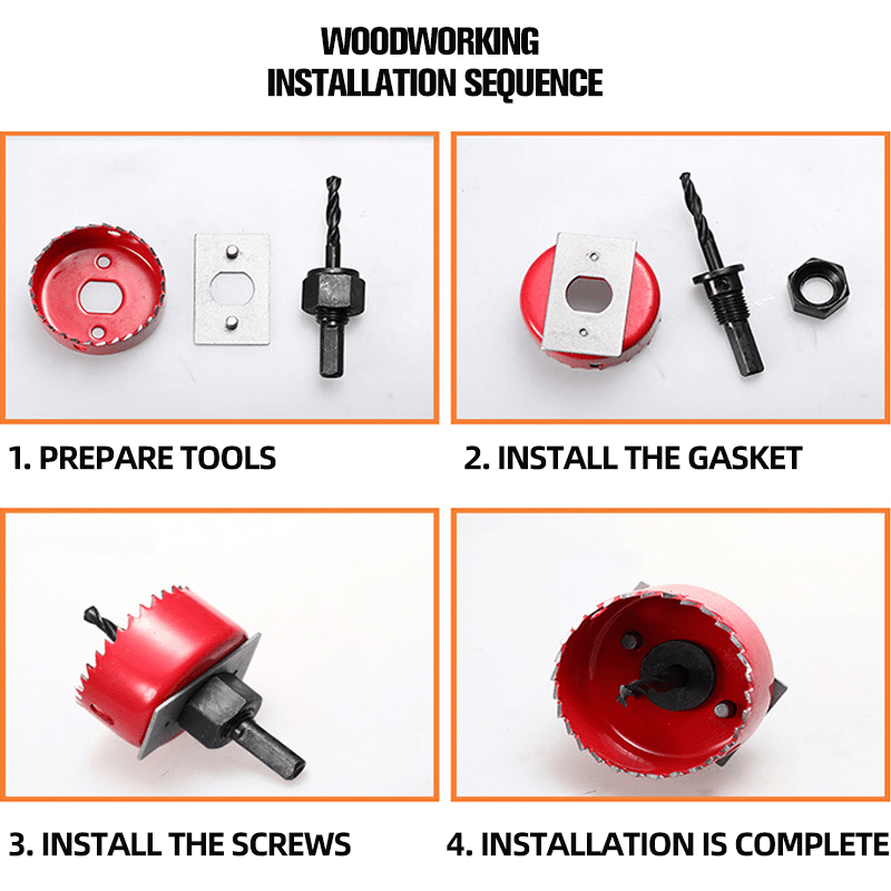 DIY Engineers Hole Saw Set Drill Bit
