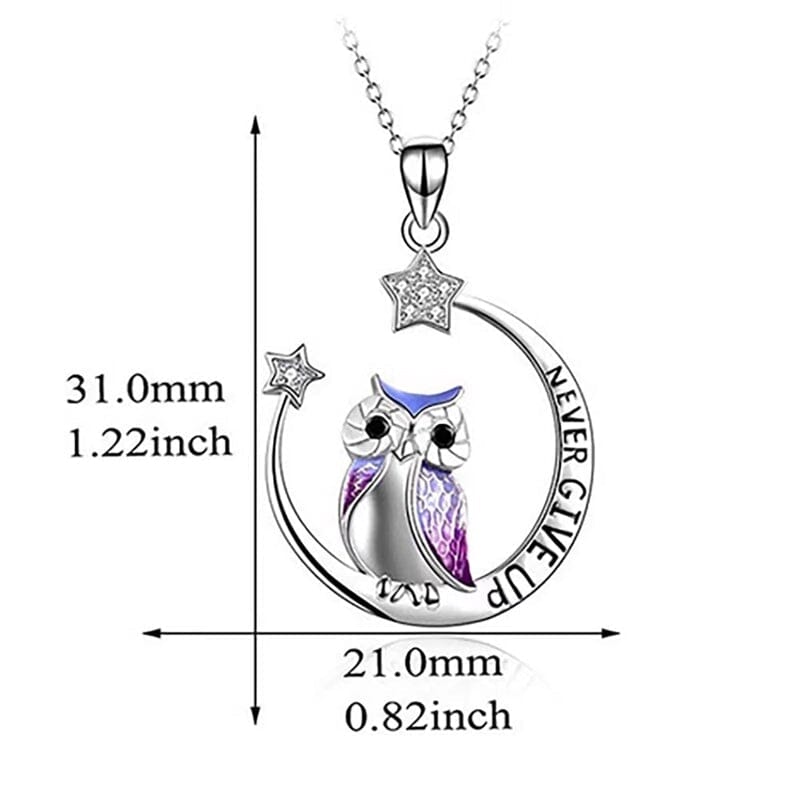 🦉Never Give Up Inspiration Necklace