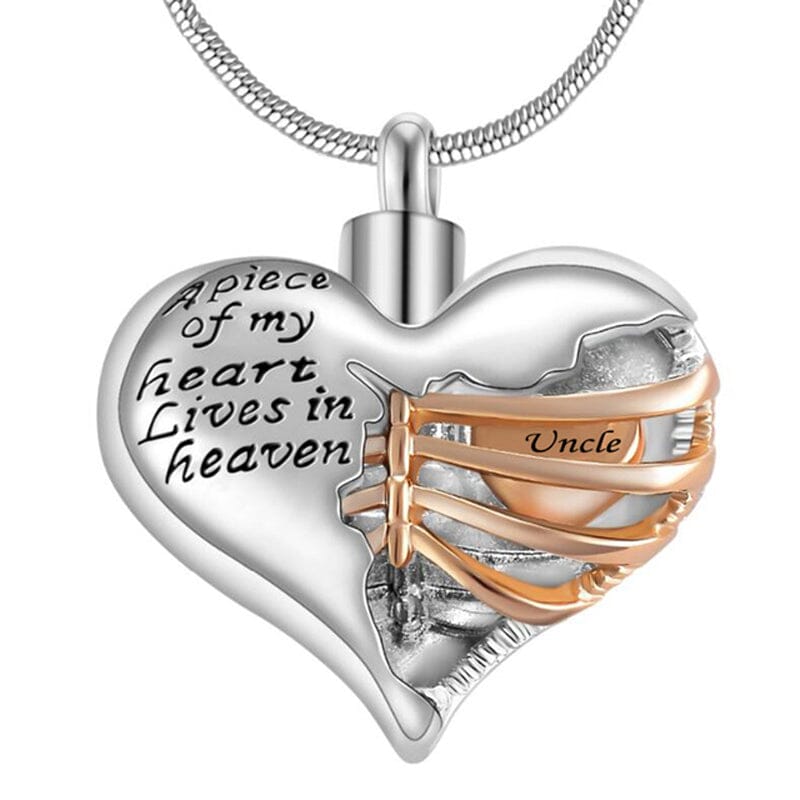 Heart Skeleton Necklace