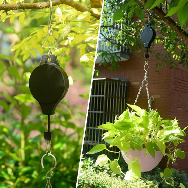 Retractable Hook For Garden Baskets Pots Birds Feeder