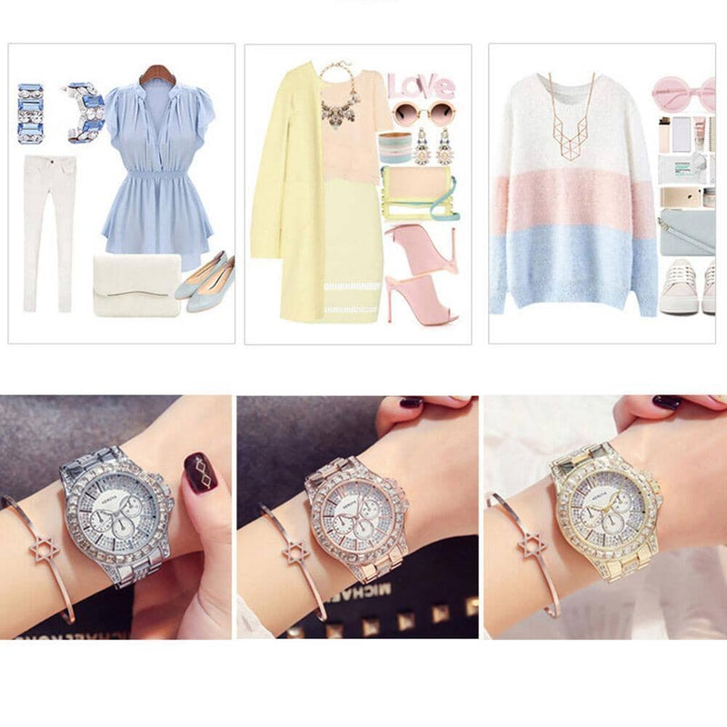 Luxury Full Diamond Water-Resistant Watch