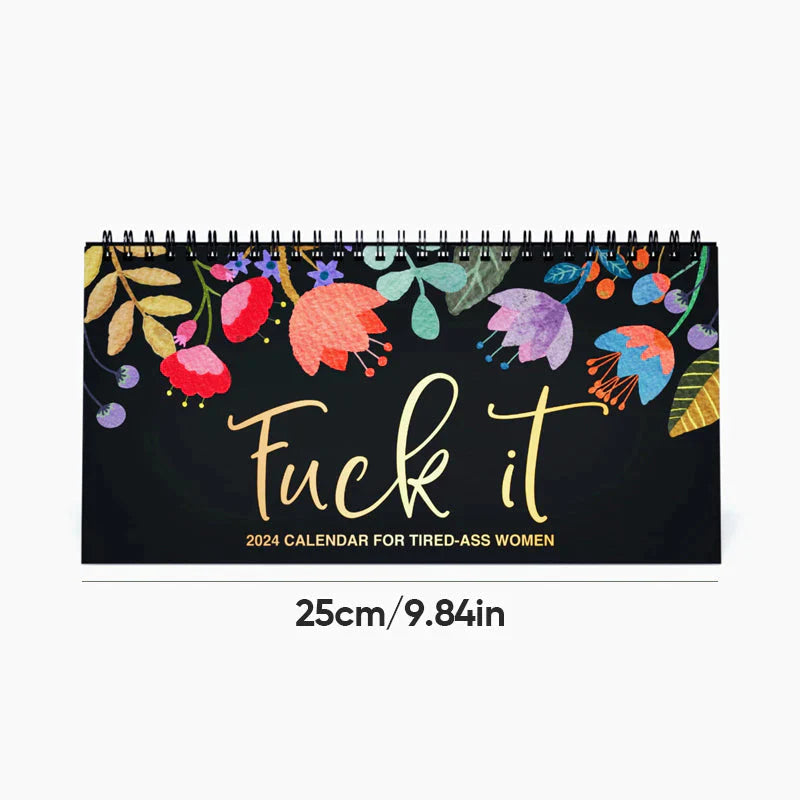 💐2024 Calendar For Tired-Ass Women