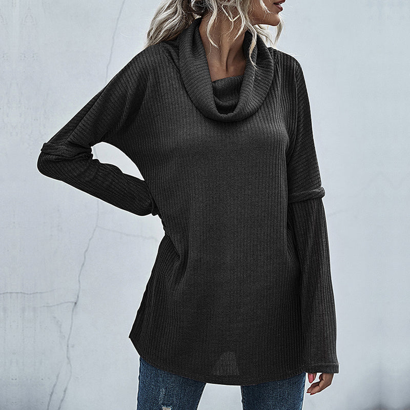 Pile-neck Sweater