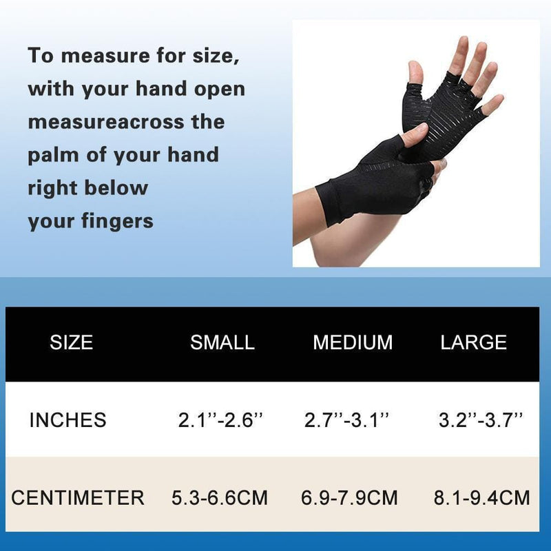 Hirundo Copper Arthritis Compression Gloves, 1 Pair