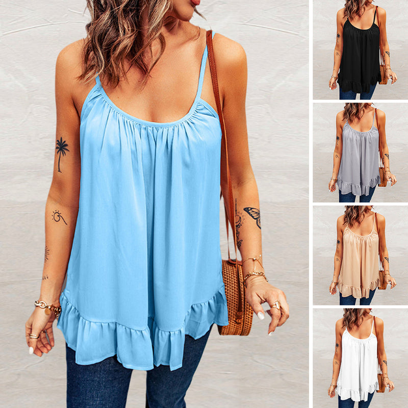 Ruffled Camisole T-Shirt
