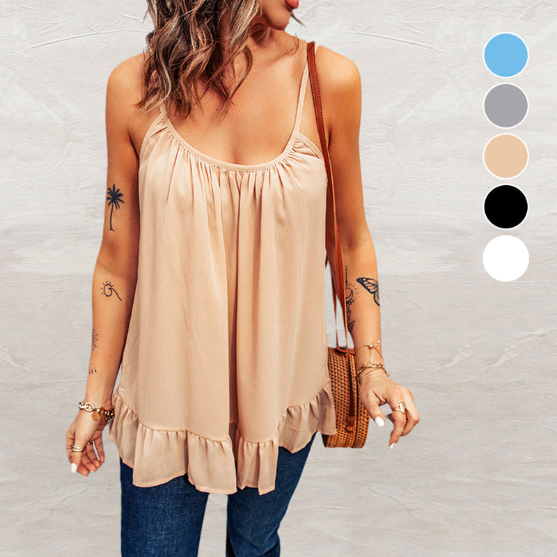 Ruffled Camisole T-Shirt