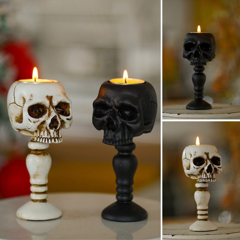 ☠️Cubic Skull Pillar Candle Holder☠️
