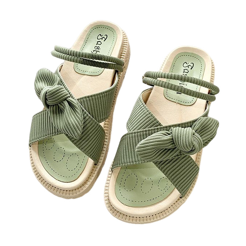 Versatile Summery Sandals With A Bow