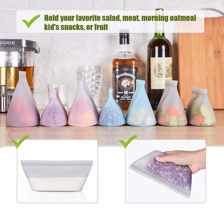 Hirundo Reusable Silicone Food Storage Bags (3 PCs)