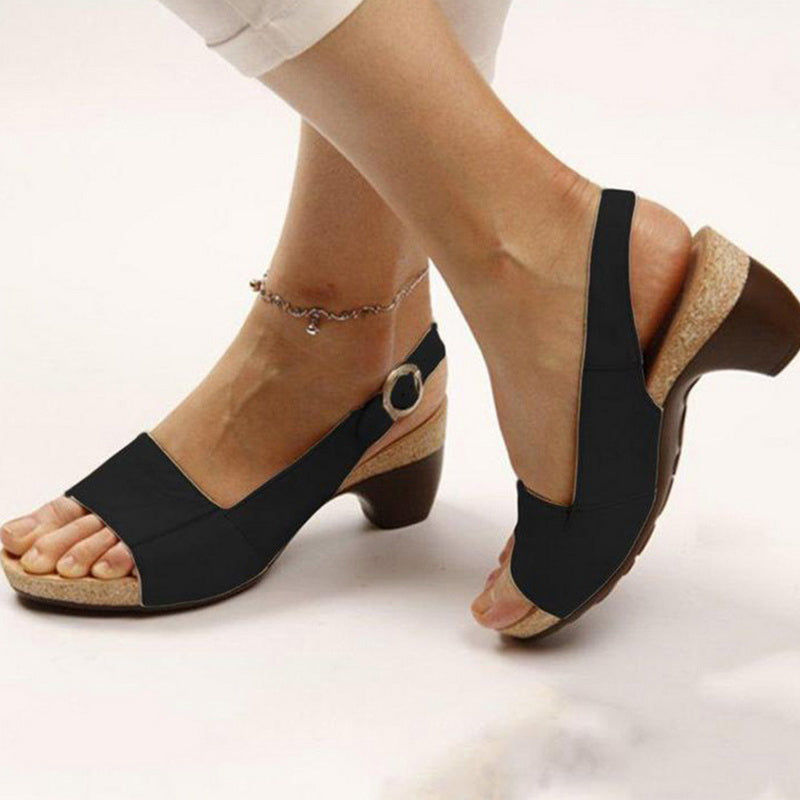 Open-toe Wedge Sandals