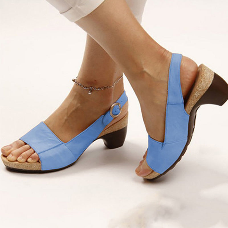 Open-toe Wedge Sandals