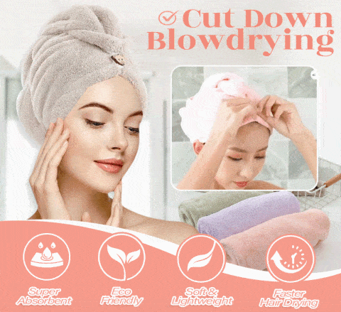 Eco Friendly Super Absorbent Hair Towel Wrap