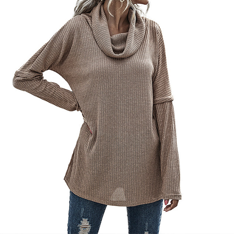 Pile-neck Sweater