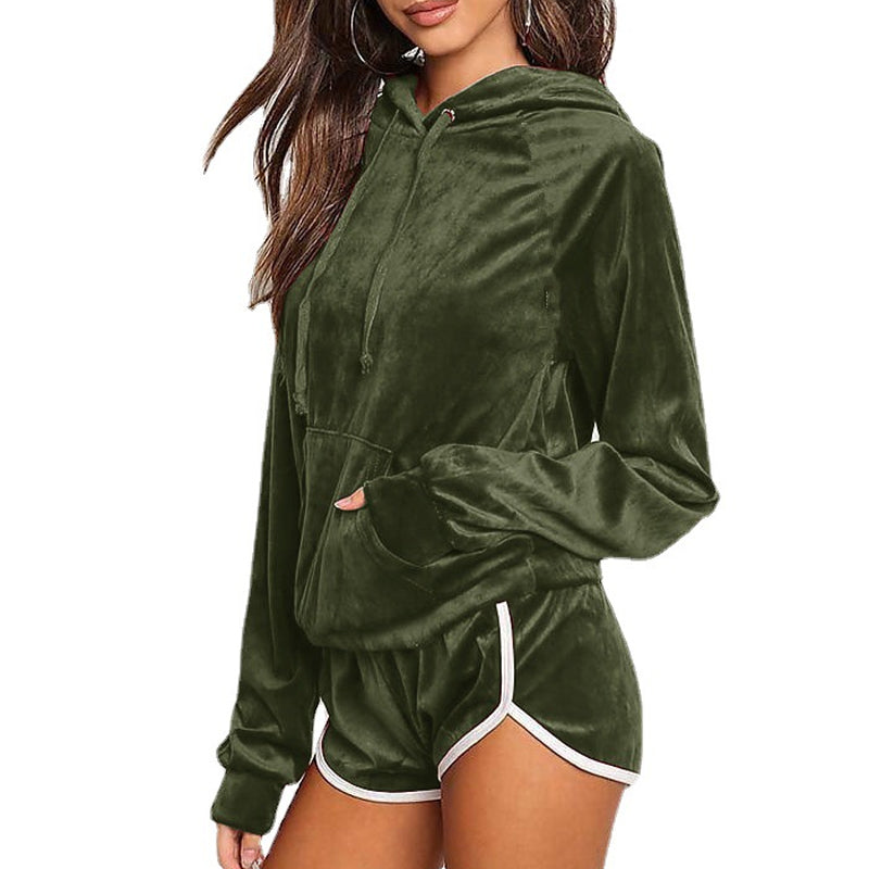 Women's 2 Piece Velour Tracksuit