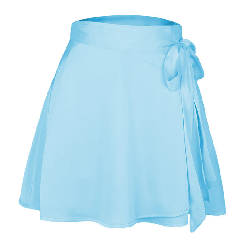 Chiffon Satin Wrap Skirt