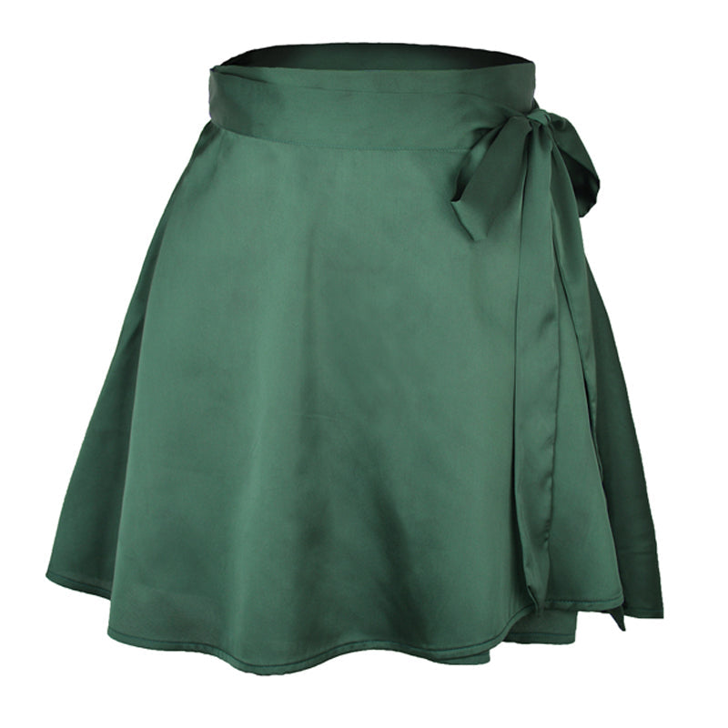 Chiffon Satin Wrap Skirt