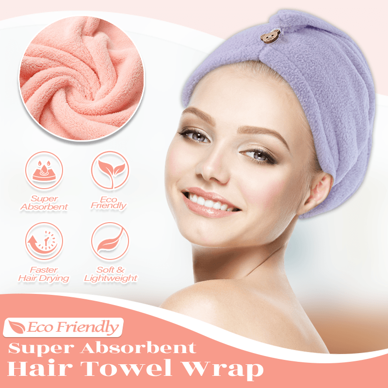 Eco Friendly Super Absorbent Hair Towel Wrap