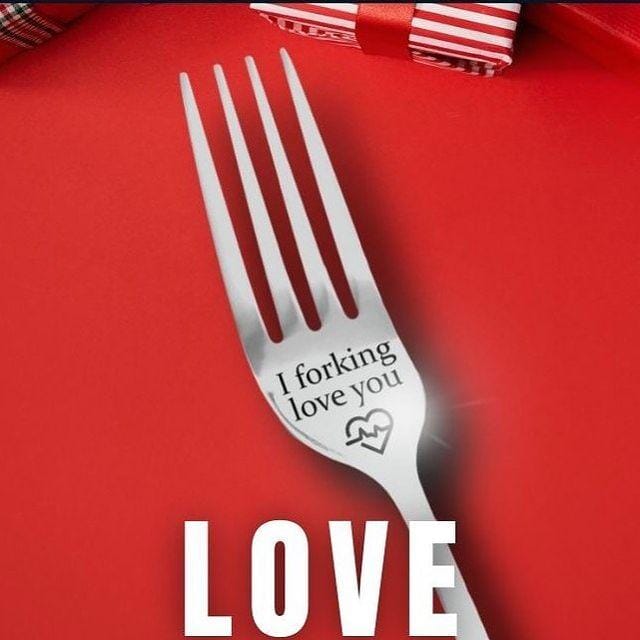 Engraved Fork - Best Funny Gift For Loved One💕