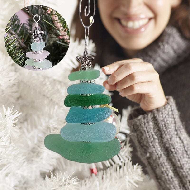 Sea Glass Christmas Tree Ornament
