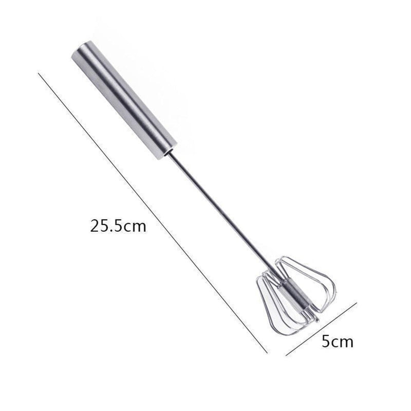 🥚Kitchen Semi-automatic Egg Beater Stainless Steel Easy Whisk