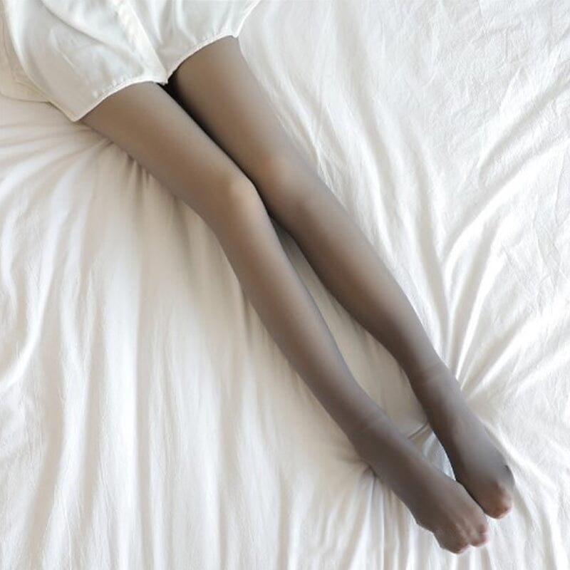 🔥Flawless Legs Fake Translucent Warm Plush Lined Elastic Tights